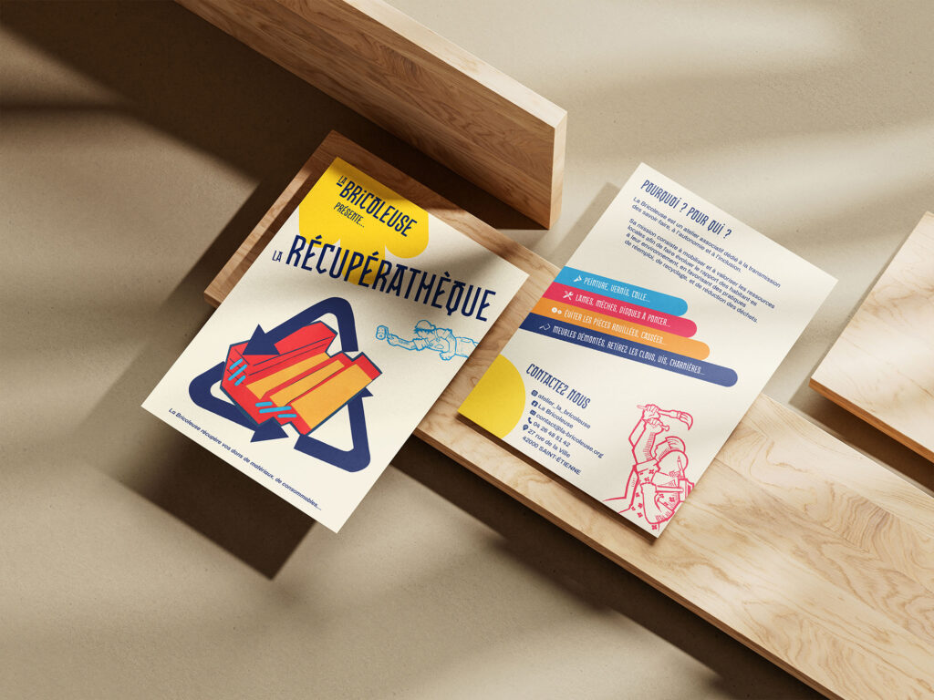 Flyer valorisant le service de récupérathèque.